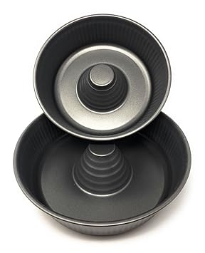 Menax - Backform - Frankfurter - Kranzform mit Antihaftbeschichtung - Aluminium - Set von 2 - Ø 24 und 28 cm - Hergestellt in