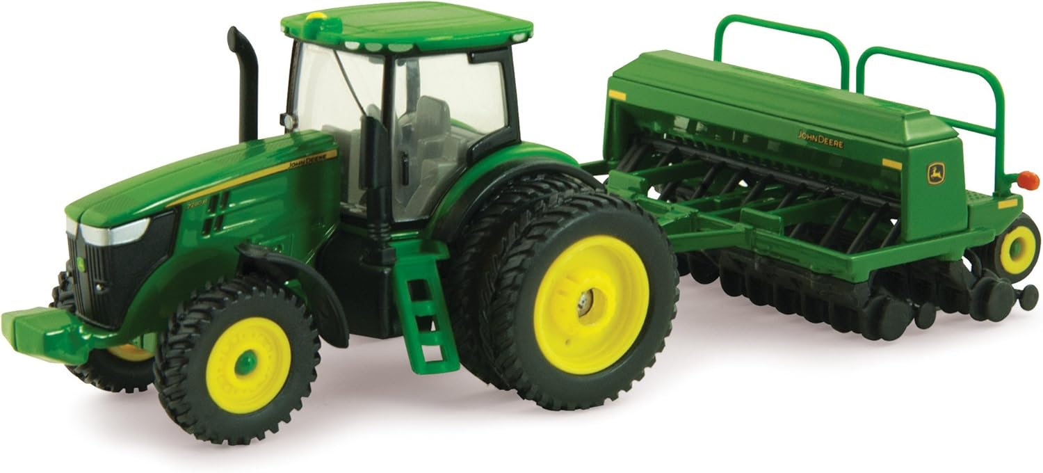 john deere tractor and drill toy