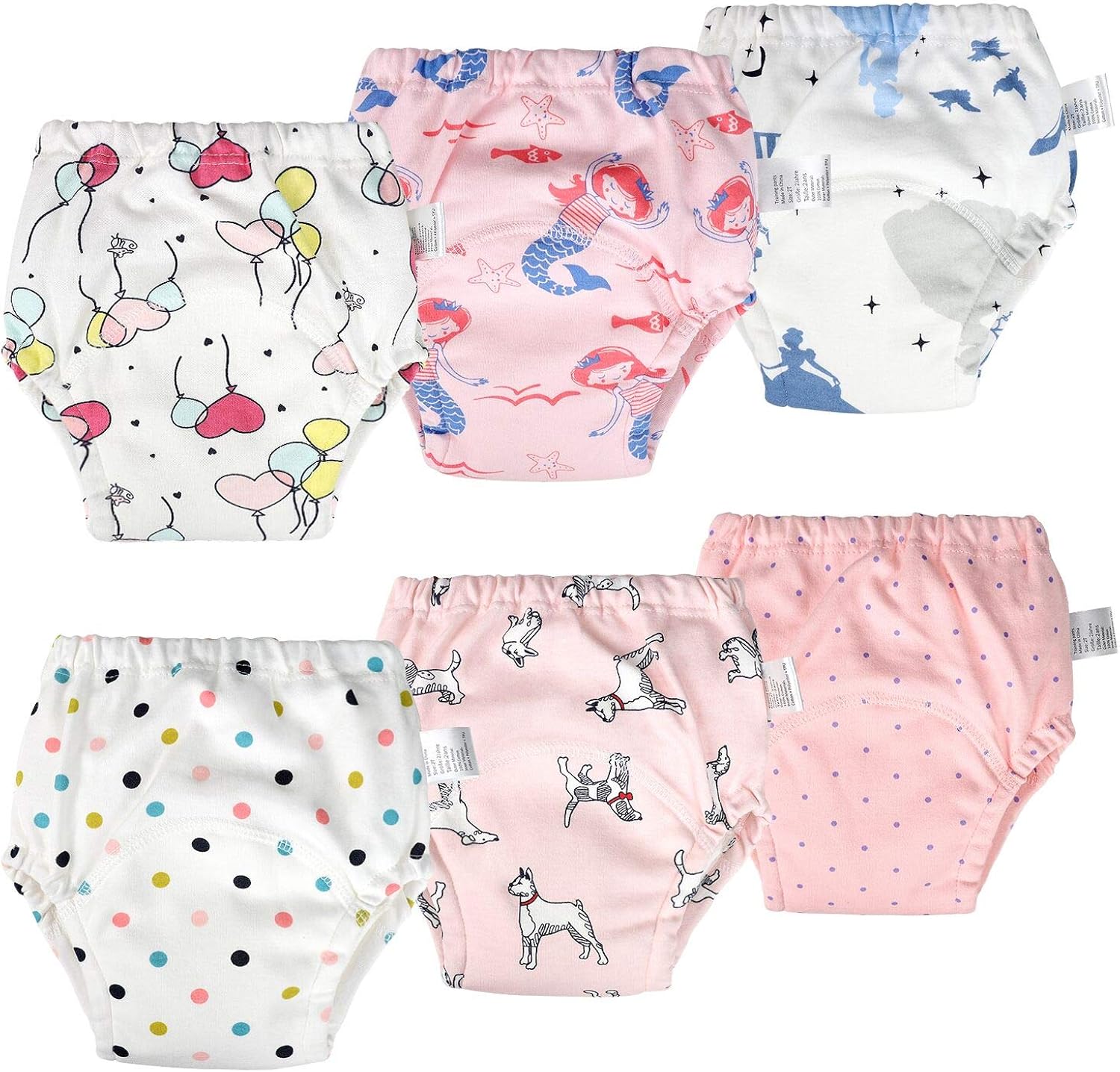 AolsteCell Pack of 6 baby training trousers, baby training trousers