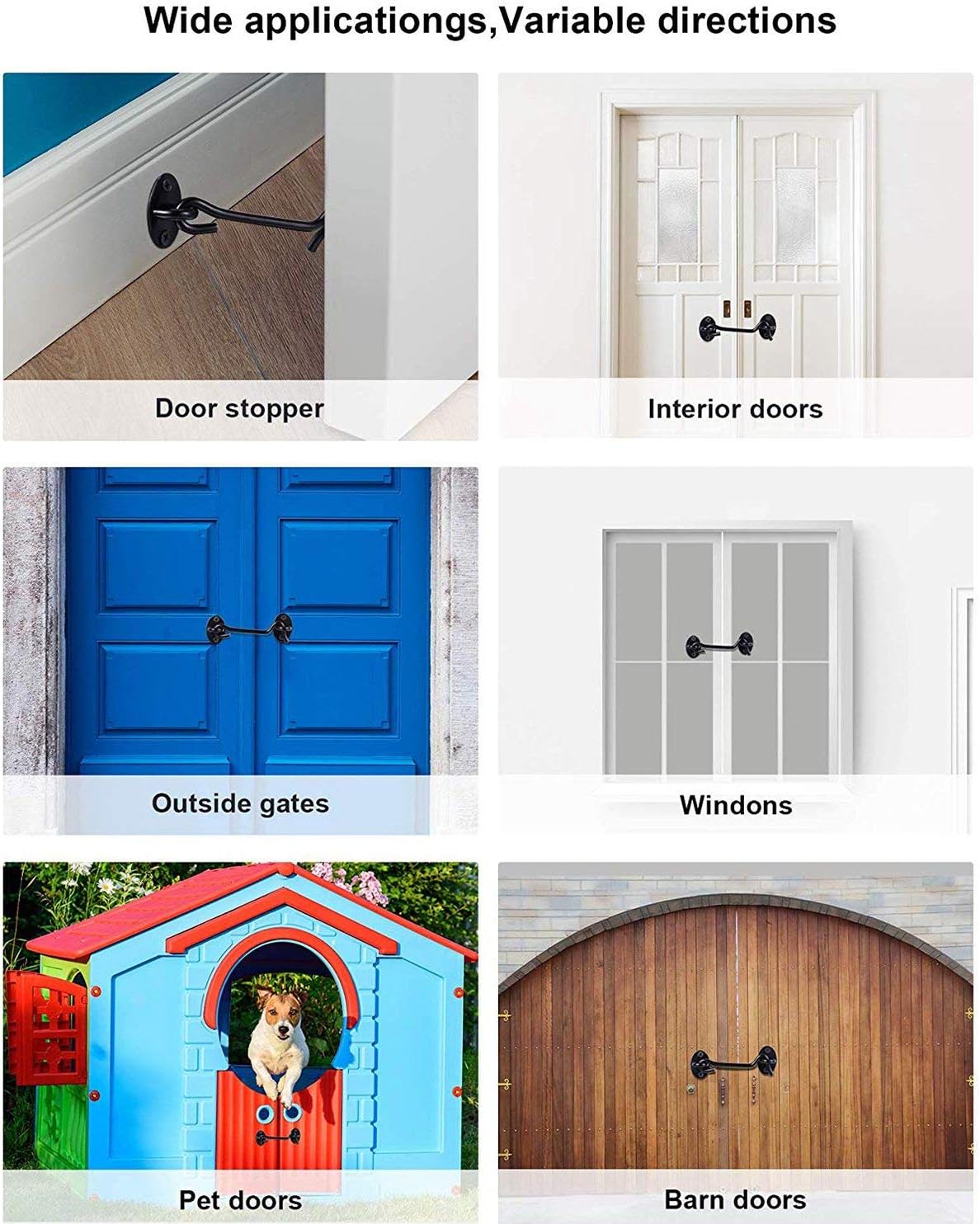 Ferretería Ventana Dormitorio Puerta corrediza ba？o Farfly Gancho de la