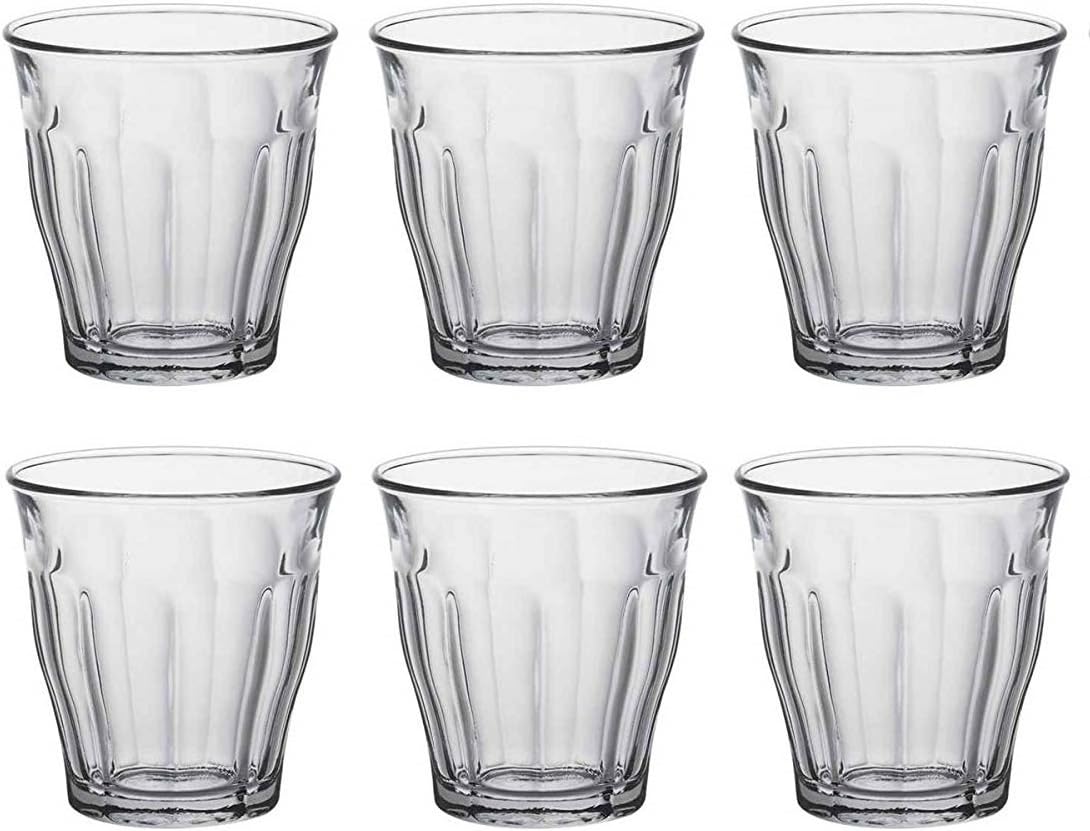 Duralex 511960B43821990 Picardie Schnapsglas, Shotglas, Stamper, 90 ml, Glas, transparent, 6 Stück