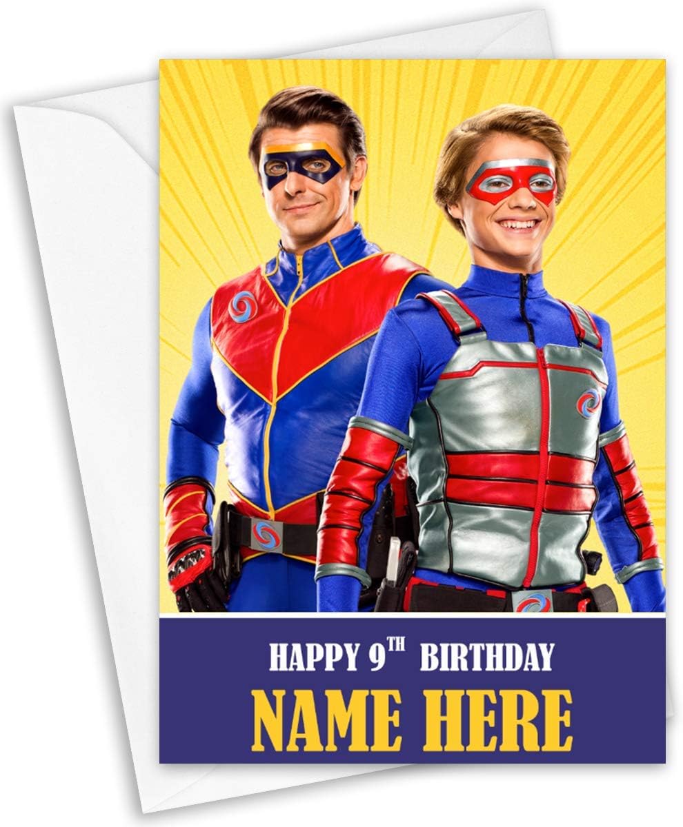 Henry Danger Birthday Card Personalised with Any Wording Amazon.co.uk