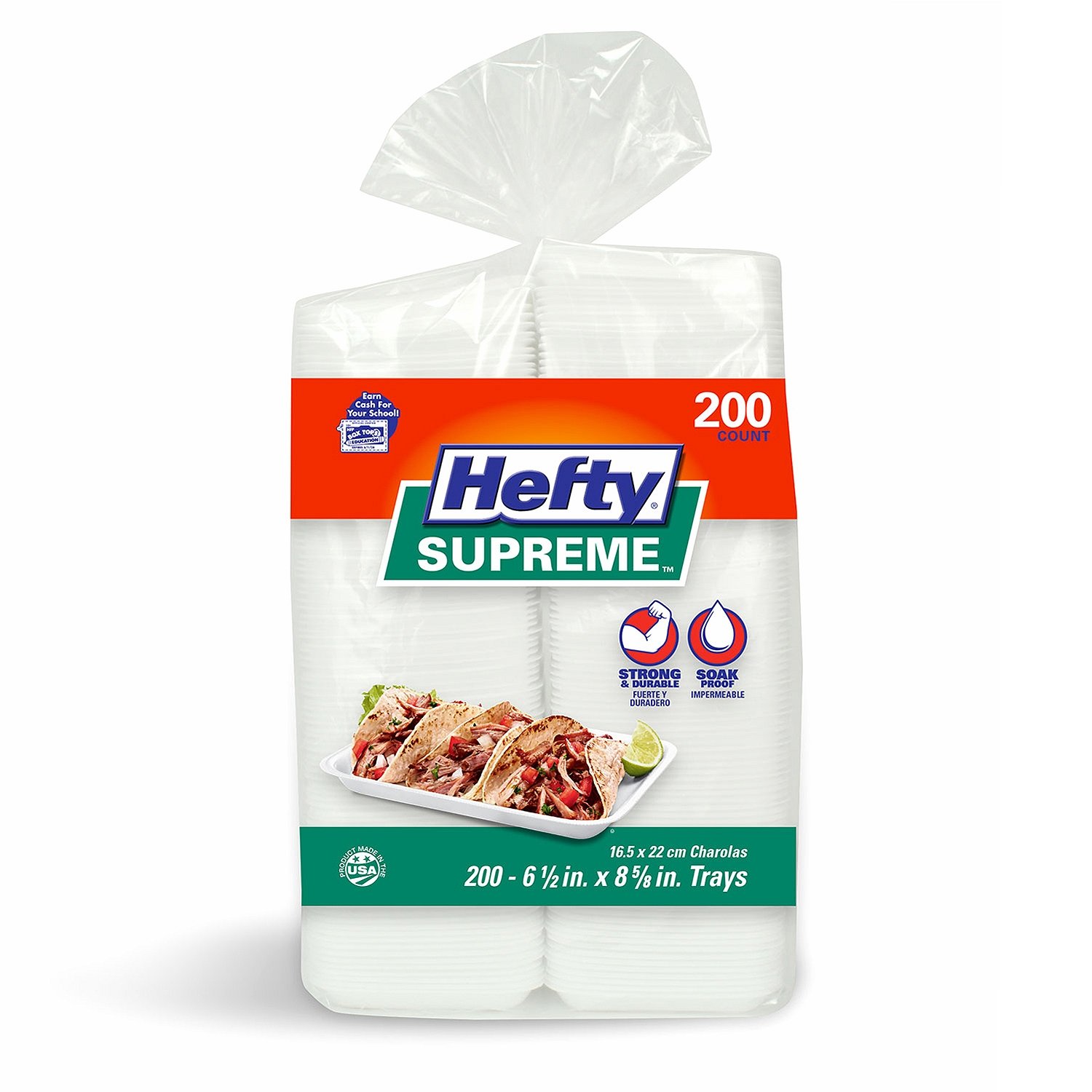 Hefty Charola Foam Trays (200 ct.)