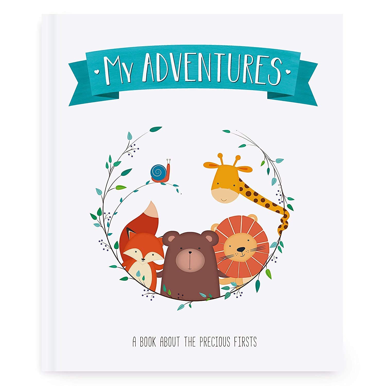 Itty Bitty Gifts Cute Baby Memory Book Scrapbook - Milestone, Keepsake Photo Album for Infant Girls & Boys - Journal for the First Five Years - Perfect Shower Present for Expecting Mother, New Parents : Baby
