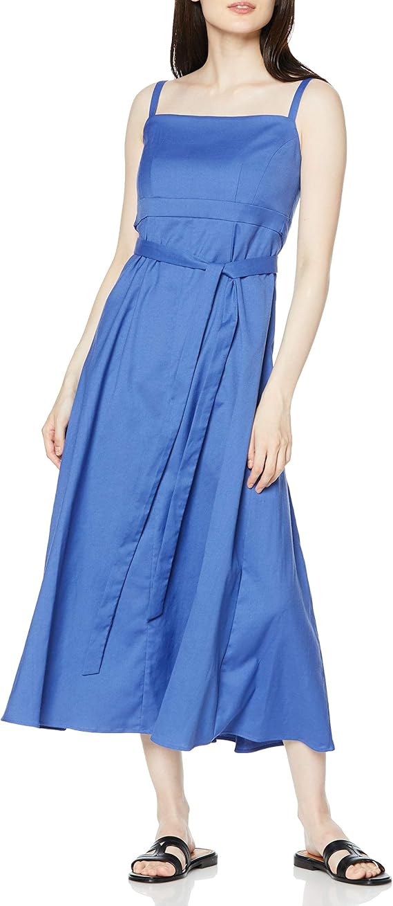 Amazon ミラオーウェン ウエストリボン後フレアキャミワンピ 09wfo2251 レディース オールインワン 通販