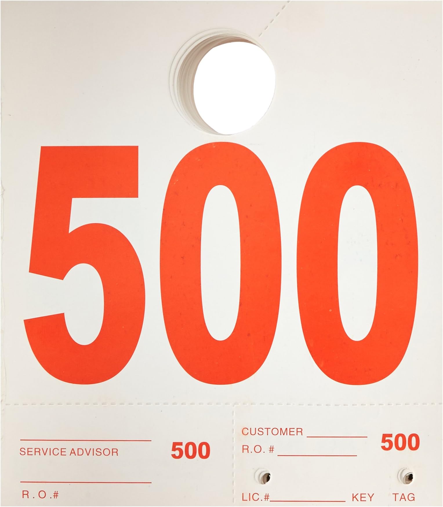 Automotive Interior Protection 70-000-1000PK Dispatch Number System Numeral 000 to 999, (Case of 1000)