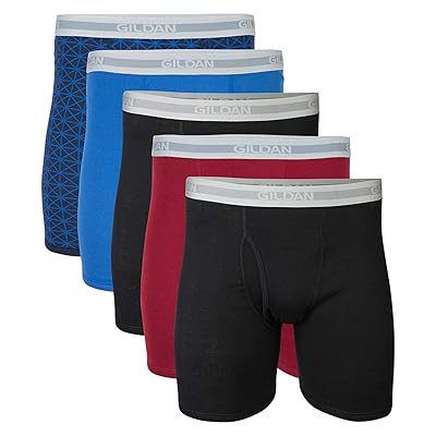 Gildan Men's Regular Leg Boxer Brief Multipack