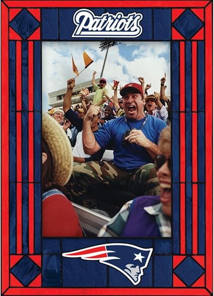 New England Patriots Art Glass Frame Amazon Ca Sports Outdoors