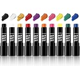 BAD COLOR 10-Color Eye Black for Sports, Baseball, Football, Lacrosse, Softball, Soccer, Hockey, Easy to Color Waterproof & Full-Coverage Eye Black Face Paint For Athletes & Fans