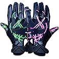 Battle Sports Wide Receiver Football Gloves, Ultra-Tack Sticky & Grip Gloves, No Slip - Adult & Youth Football Gloves