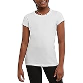 Hanes Girls’ Cotton T-Shirts, Essential Girls’ Tees, Cotton Shirts for Girls, 2-Pack