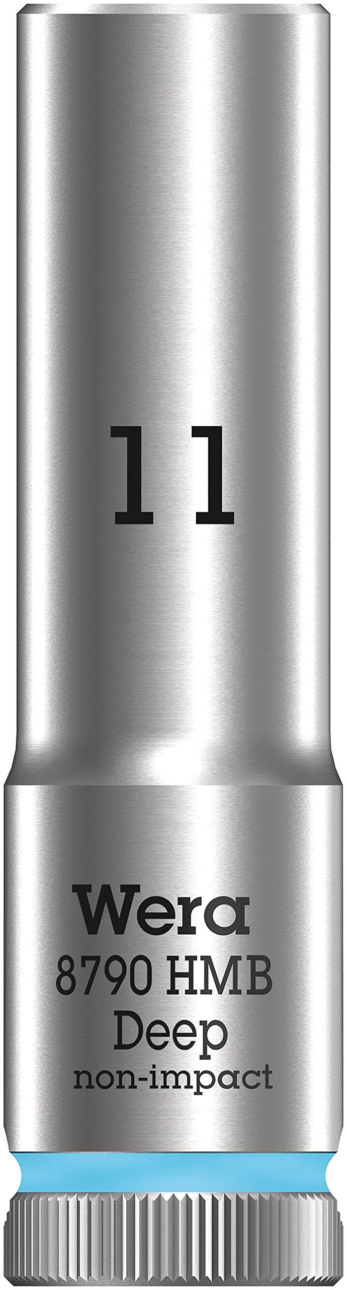 Wera 05004533001 8790 HMB Deep Socket, Cyan, 11.0 mm
