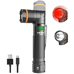NICRON B75T LED Tactical Flashlight with Red White