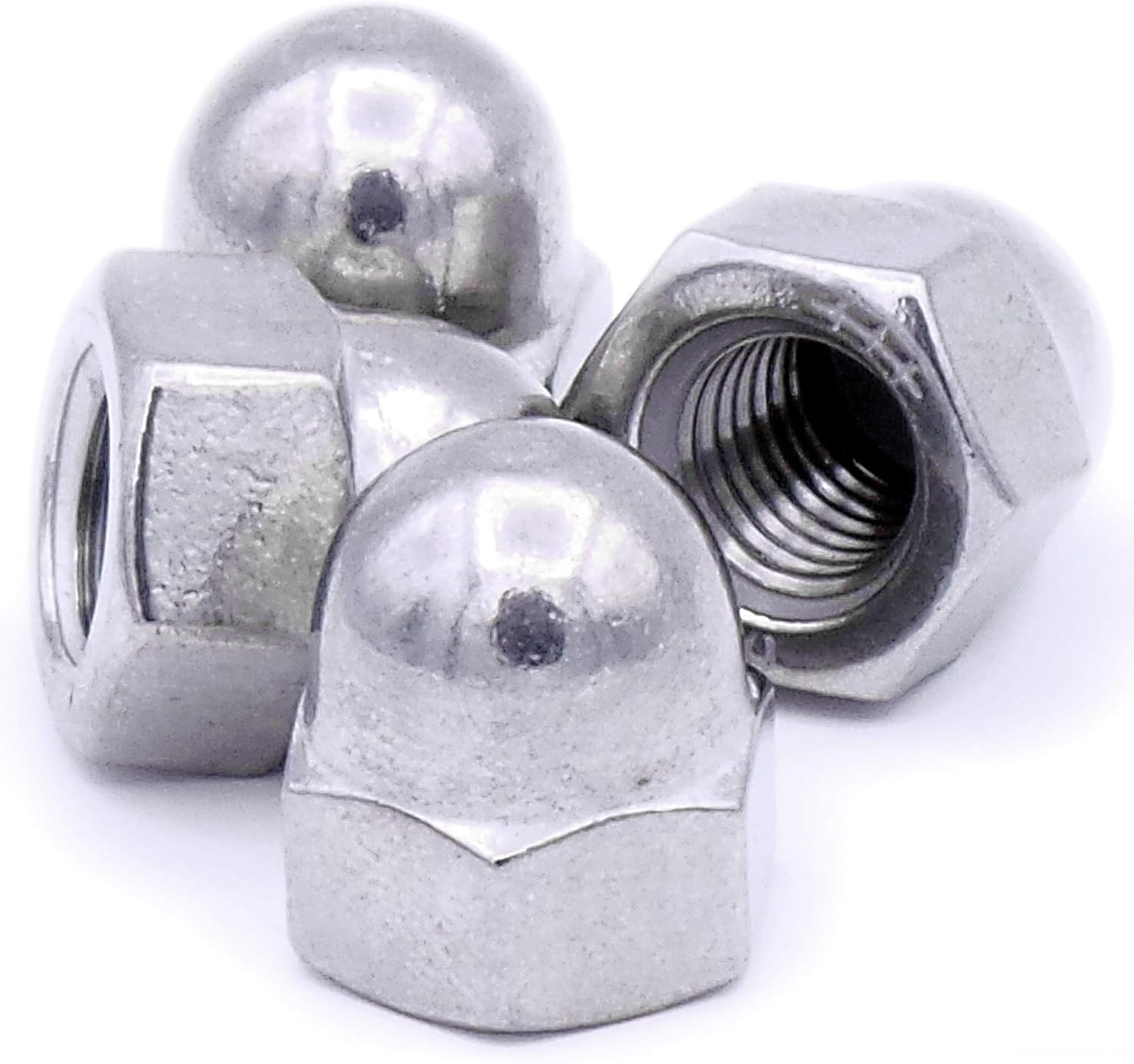 M12 X 1.25 Metric Fine A2 Stainless Dome Nuts – Pack Of 2 Red Nuts