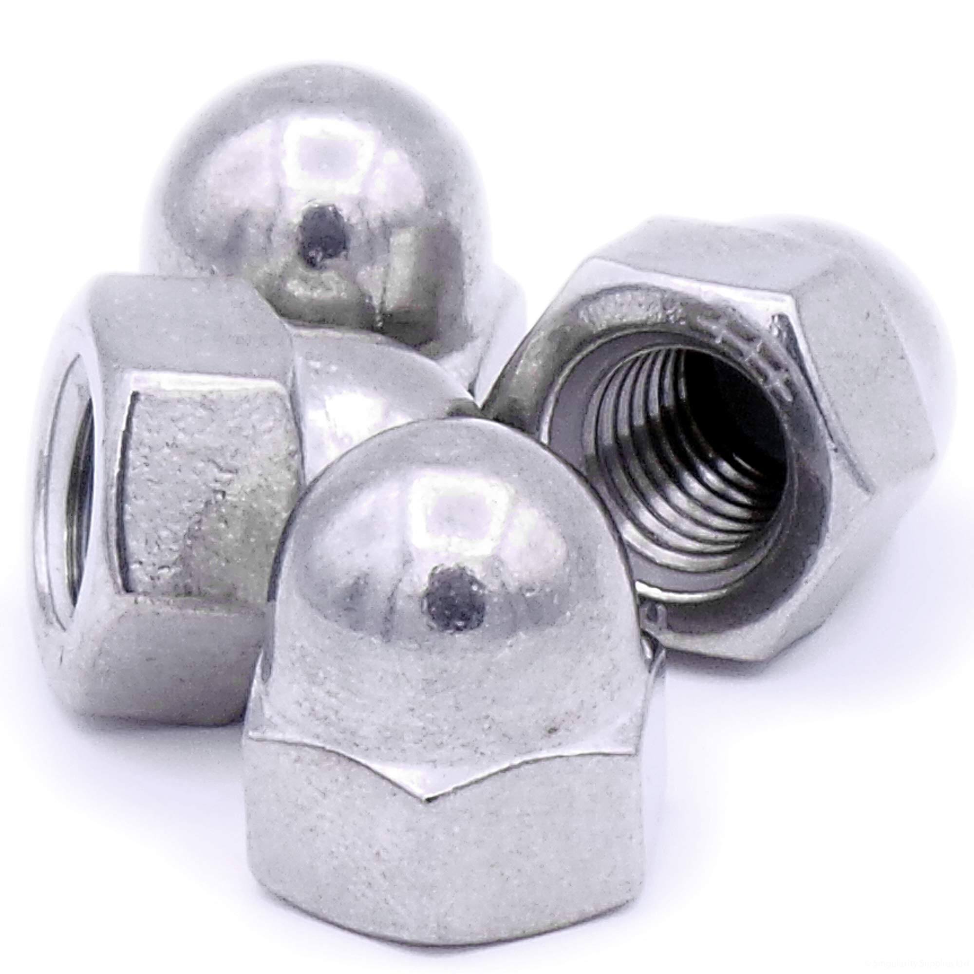 M12 (12mm) Dome Cap Nut - Stainless Steel (A2) (Pack of 4)