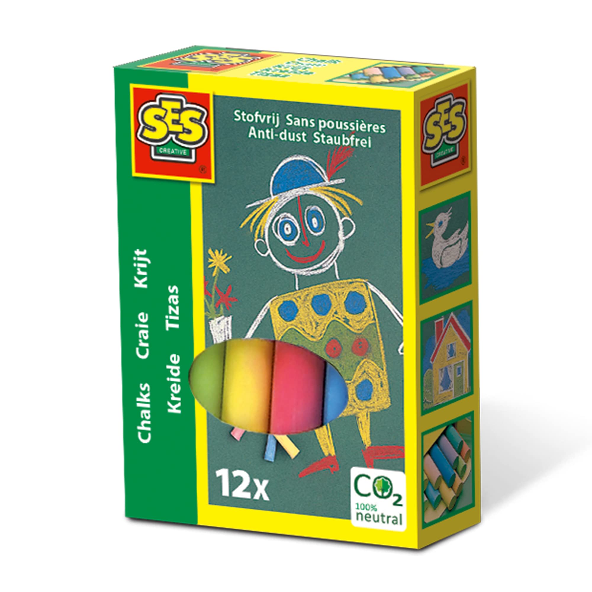 Set Of Children's Coloured Chalk