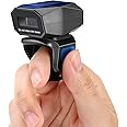 Upgraded Eyoyo 1D Wireless Ring Barcode Scanner Bluetooth, 3-in-1 USB Wired Inventory Bar Code Scanner Fast Scanning Portable Mini Finger Barcode Reader for Tablet iPhone IPad Android Windows Mac