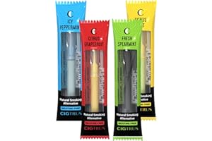 Cigtrus Quit Smoking Inhaler – Nicotine-Free, Smokeless, Natural Craving Relief & Habit Replacement for Smokers & Vapers | Supports Lung Detox | Non-Electric Variety 4-Pack