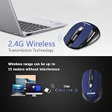LeadsaiL Wireless Mouse Silent 6 Buttons 1600DPI 3 DPI Levels Windows Mac USB view 4