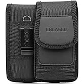 Encased Cell Phone Pouch Holster Compatible with Samsung Galaxy S21 / S22, iPhone 12/13 / 14 Pro Belt Clip Holder (Case Compatible)