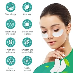 AHIER Eyepads Eyelash Extensions Lint Free, 100