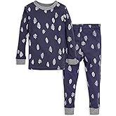 Burt's Bees Baby Boys' 2-Piece Long Sleeve Tee and Pants Organic Cotton Pajama Set