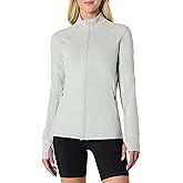 Amazon Essentials Women's Athletic Soft Performance Lightweight Zip Up Workout Running Jacket, Space Dye