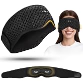 Sleep Mask with Bluetooth Headphones, 3D Detachable Eye Mask HD Speakers | Detachable 3D Eye Cups, Bluetooth 5.4, 12H Playtime, Stereo Speakers, Washable, for Travel &amp; Meditation Side Sleepers
