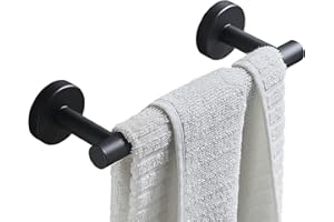 Z MAYABBO Hand Towel Holder for Bathroom Hardware Set, SUS304 Stainless Steel Towel Bar, 9-Inch Matte Black Bathroom Accessories Towel Rack, Wall Mounted.