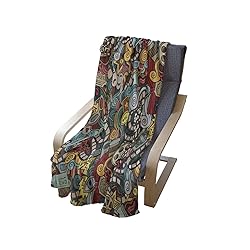 Ambesonne Hipster Throw Blanket, Cinema Items