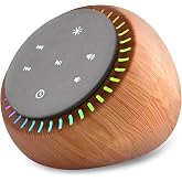 DreamSky Sound Machine for Sleep, White Noise for Sleeping Adults &amp; Baby | Brown Noise Fan for Office Privacy &amp; Noise Canceling, 26 Sounds &amp; RGB Night Light, USB-C Powered for Home Travel