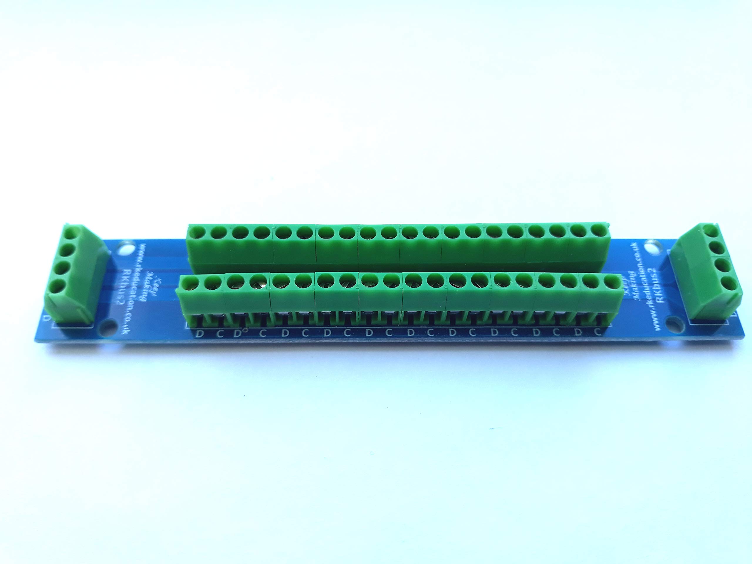 RKbus2 Bus Wiring Module for Model Railway - Ideal for Lighting, DCC, Hornby, Bachmann, Peco, Dapol etc - Constructed