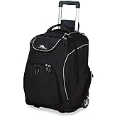 High Sierra Powerglide Wheeled Backpack, Black, One Size