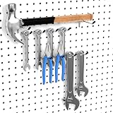 FRIMOONY Pegboard Hooks Assortment 110pc Tool Organizer w/ 50 Peg Locks for 1/8 view 6