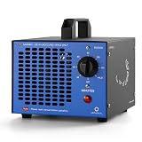 Airthereal MA5000 Commercial Ozone Generator, High Capacity Ozone Machine Odor Removal - Home Air Ionizers O3 Deodorizer for Rooms, Smoke, Cars and Pets, Eliminate Odors up to 2000sq.ft., Blue