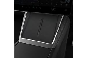 frani Center Console Silicone Mat Designed for Tesla Model Y Juniper Refresh,Non-Slip Design Tesla Model Y Accessories 2025 2026 Black