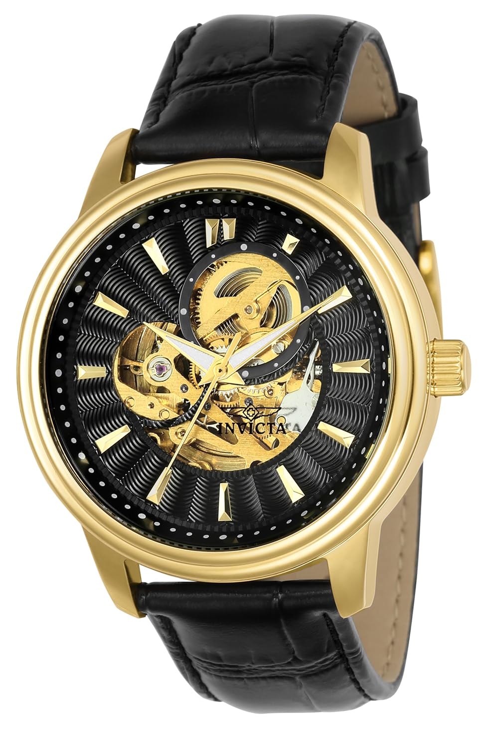Invicta Vintage 22578 Men's Watch - Waterproof - Analogue - Automatic Movement - stainless steel with Black dial - 45mm