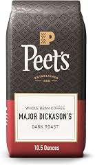 Peet's Coffee Whole Bean Coffee, Dark Roast, Major Dickason's, 10.5 Ounces