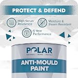 Polar Anti Mould Paint 1L Brilliant Matt White - 5 Year Mould Resistant view 3