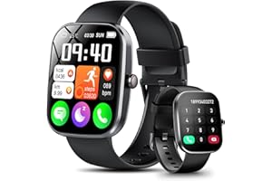 WEURGHY Smart Watch(Answer/Make Calls), 1.91" Smartwatch for Men Women DIY Dial Built-in, Fitness Tracker with Heart Rate Sleep Monitor, 112+ Sports Modes, IP68 Waterproof Activity Tracker for Android iOS