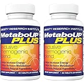 Lipozene MetaboUP Plus - 2 60 Ct Bottles - Thermogenic Weight Loss - Energy Booster Pills
