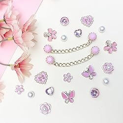 Ziigole 20Pcs Bling Shoe Charms for Clog Sandals