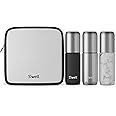 S'well 3.4oz Travel Bottle Set, Includes 3 Lightweight and Recyclable Aluminum Bottles, Leakproof Pumps For Shampoo, Conditioner, Body Wash, Lotions, Sanitizers, and More, TSA Carry On Approved