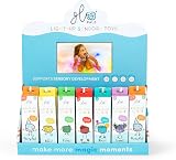 Glo Pals Original Water-Activated Light-Up Bath Toy Pack of 4 Cubes Sammy Red view 8