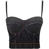 guess denim bustier