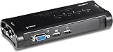 TRENDnet TK-407K 4-Port USB KVM Switch Kit VGA High Resolution 2048x1536