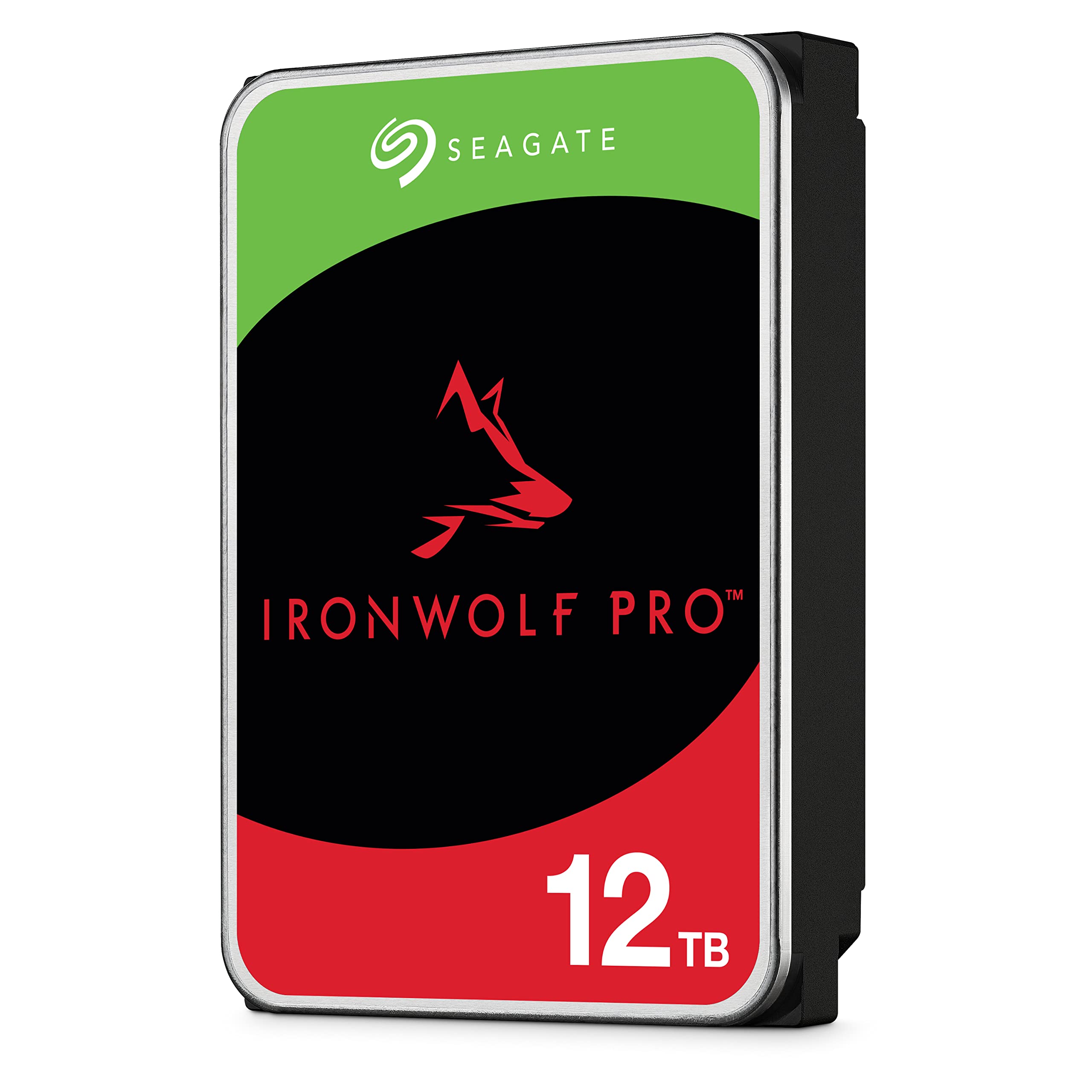 Seagate IronWolf Pro, 12 TB, Enterprise NAS Internal HDD –CMR 3.5 Inch, SATA 6 Gb/s, 7,200 RPM, 256 MB Cache for RAID Network Attached Storage (ST12000NT001)