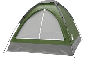 2-Person Camping Tent - Shelter with Rain Fly and Carrying Bag - Lightweight Outdoor Tent for Backpacking, Hiking, and Beach by Wakeman (Green)