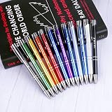 AUAUY 12 Pcs Funny Retractable Ballpoint Pens with Motivational Messages view 8