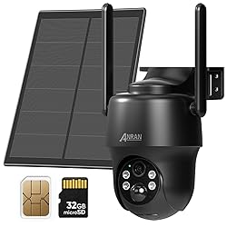 ANRAN 4G LTE Cellular Solar Security Camera